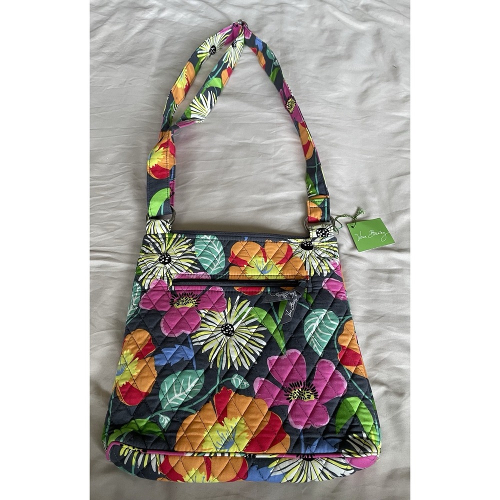Vera Bradley Jazzy Blooms Crossbody‎ Hipster NWT